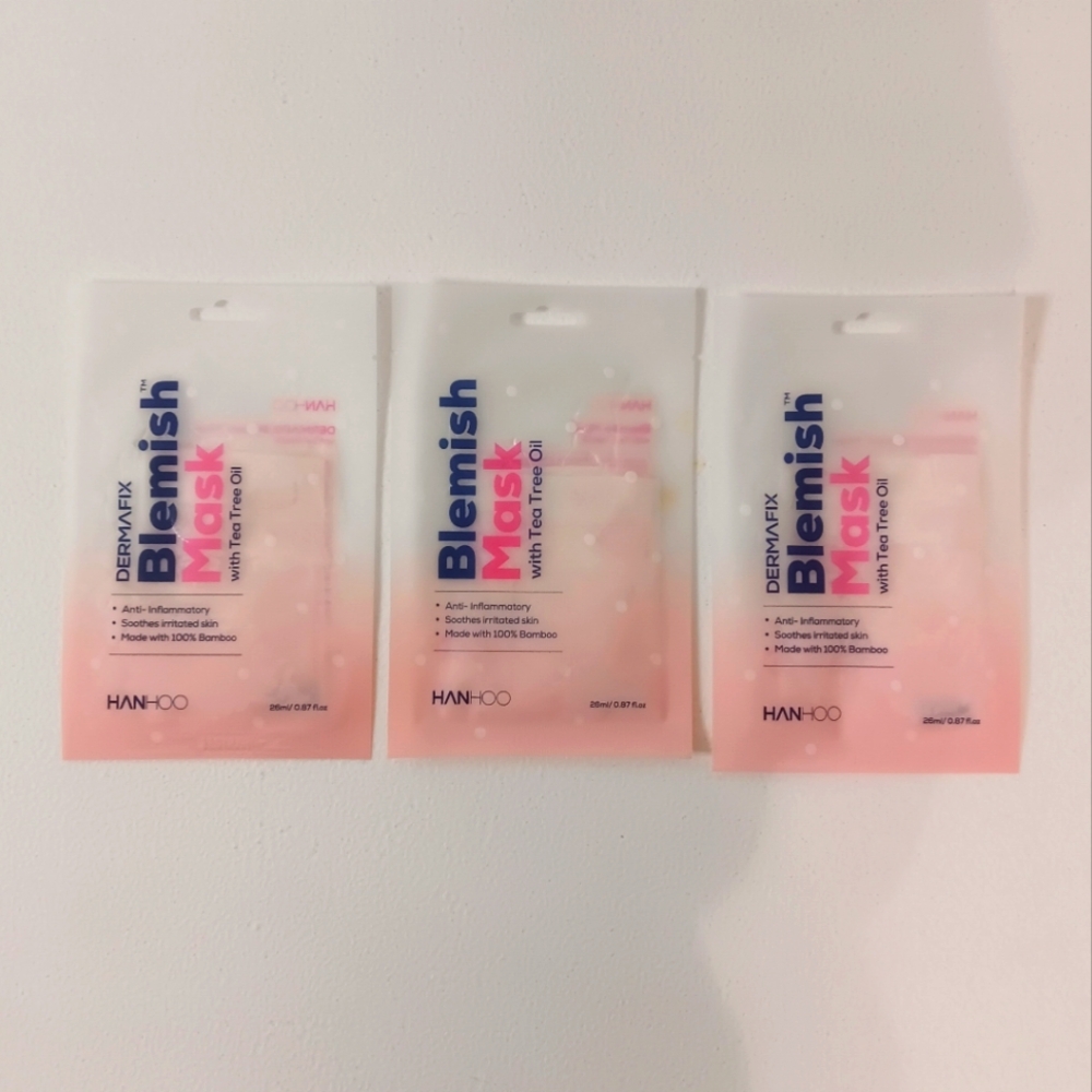 3 Hanhoo Blemish Masks with Tea Tree Oil